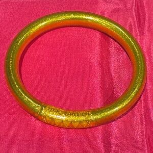 BUDHAGIRL Large Gold Bangle Bracelet